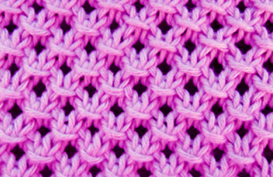 KNOTTED OPENWORK STITCH KNITTING FREE PATTERN