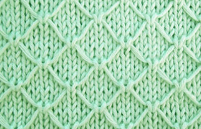 TRELLIS KNITTING FREE PATTERN