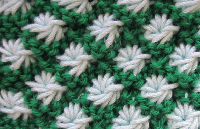 ASTER FLOWERS KNITTING FREE PATTERN