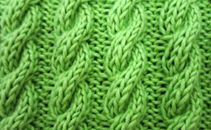 CORDED CABLE RIB FREE KNITTING PATTERN