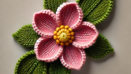 EASY CROCHET FLOWER KNITTING PATTERN