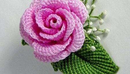 3D CROCHET ROSE PETALS FREE KNITTING PATTERN