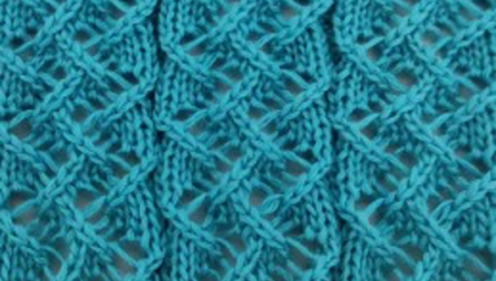 LACE ZIGZAG KNITTING STITCH FREE PATTERN