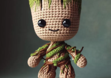 GROOT AMIGURUMI FREE KNITTING PATTERN