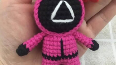 SQUID GAME AMIGURUMI KEYCHAIN FREE TUTORIAL