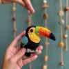 Brighten Keys Parakeet Crochet Toucan Keychain pattern