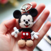 Mickey Mouse Crochet Keychain Pattern