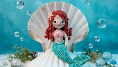 Amigurumi Mermaid on a Seashell Tutorial