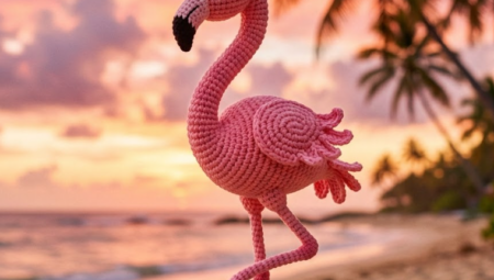 Tropical Amigurumi Flamingo: Free Crochet Pattern with Step-by-Step Instructions