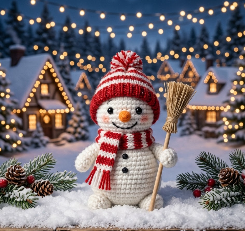 Cozy Amigurumi Snowman: Free Crochet Pattern for Winter Decor