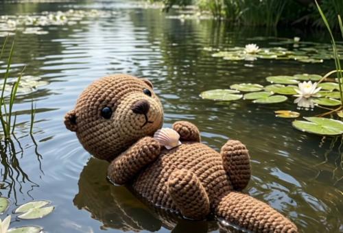 Adorable Amigurumi Otter: Free Crochet Pattern with a Tiny Seashell